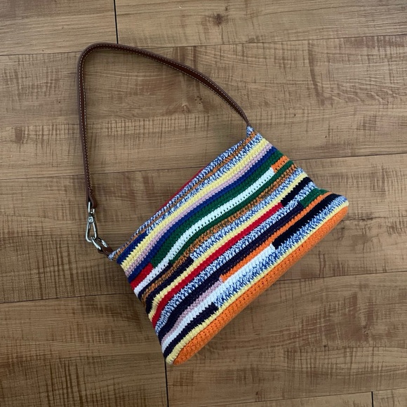 Miu Miu Multicolor Striped Shoulder Bag - Picture 2 of 5